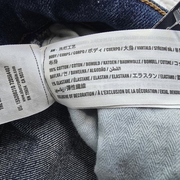 Abercrombie & Fitch The 70s Vintage Flare Ultra High Rise Blue Jeans 26 Regular - Picture 10 of 16